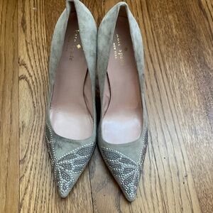 Kate Spade Suede Leandra Butterfly Heels Size 8.5